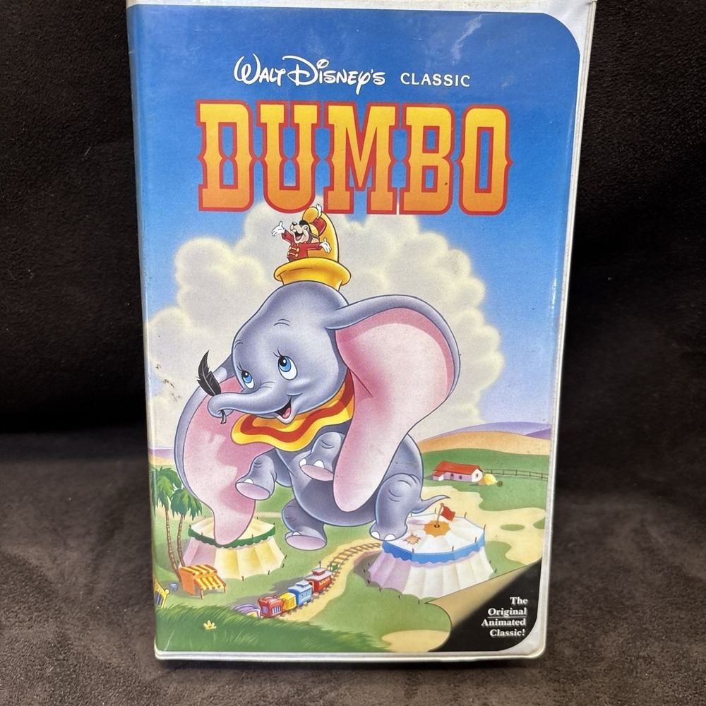 Dumbo Vhs Vtg Disney Crows Elephants Black Diamond
